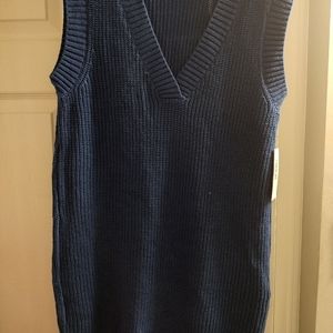 Just Fab blue sleeveless sweater/dress size M.